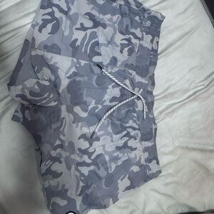 Vuori Light Gray Camouflage Shorts